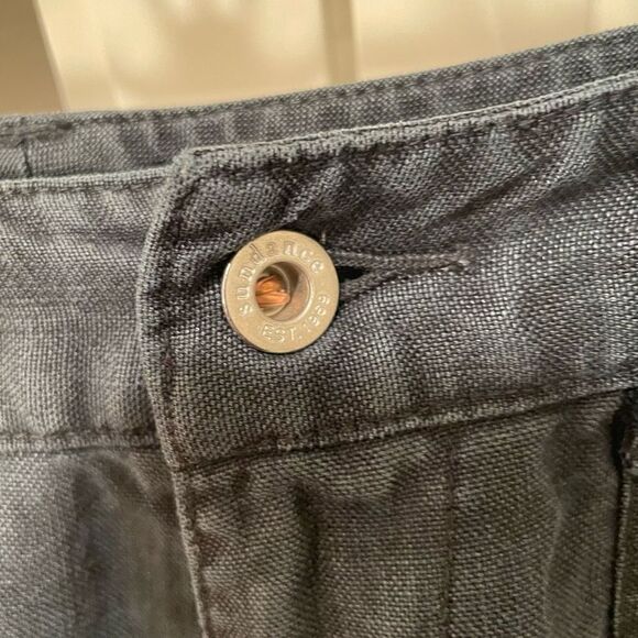 Sundance Skirt Womens 10 Linen Maxi Washed Black Gorpcore Prairie Boho FLAWED - Picture 11 of 11